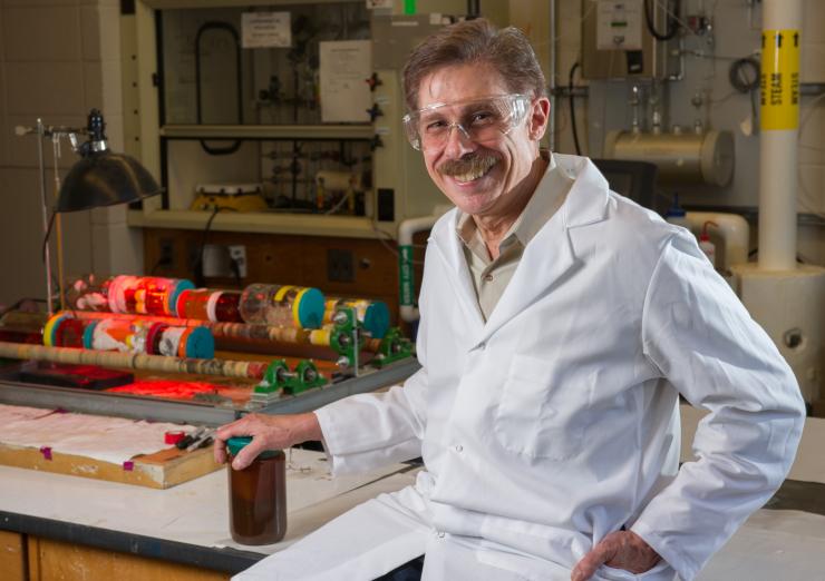 Researcher Bill Koros in the laboratory