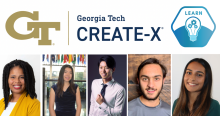 Georgia Tech 2025 SXSW Immersive Cohort Yolanda Payne, Christie Peng, Shinhai Chen, Alex Aridgides, and Varuni Chopra.