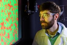 Peter Yunker looking at territorial cholera strains